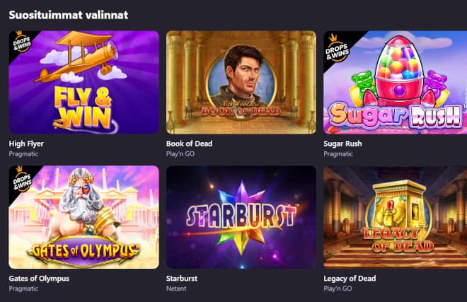 HotLoot pelit sisältävät suosituimmat kolikkopelit.