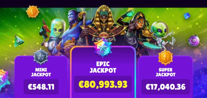 Hyödynnä Nitro Win Epic Drop jackpot. 