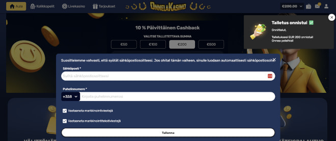 OnnelaCasino kokemuksia saa nopeasti Trumolla.