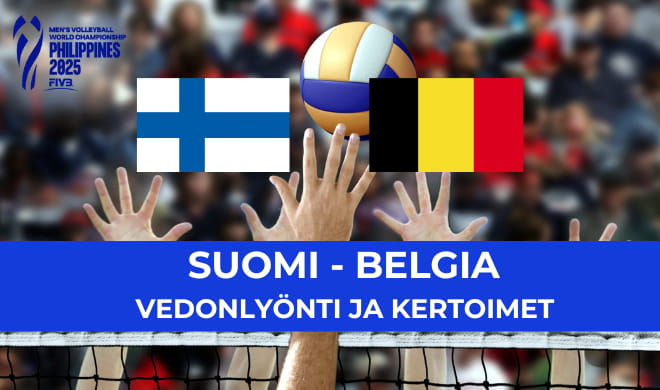 suomi belgia kertoimet - lentopallon mm 2025 vedonlyönti