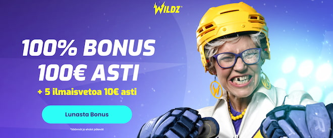 Wildzin 100% tervetulobonus vedonlyöntiin.