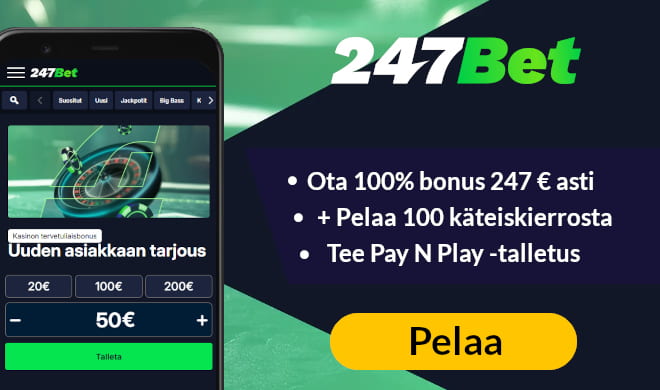 Lue 247Bet arvostelu ja ota tervetulobonus.