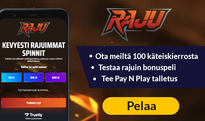 Lue Rajukasino arvostelu ja ota uuden pelaajan etu.