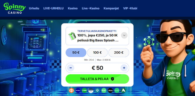 Hanki omia Spinny Casino kokemuksia.