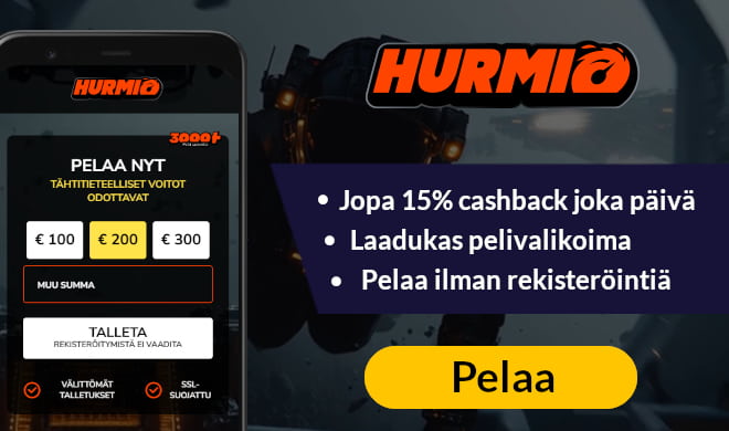 Lue Hurmio kasino arvostelu ja pelaa ilman rekisteröitymistä.