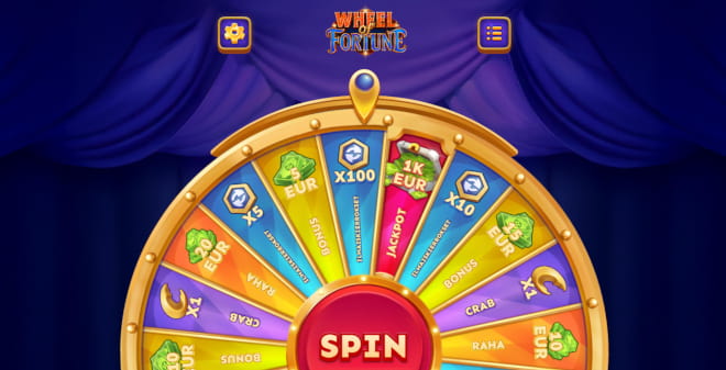 Only Spins kampanjat sisältävät esimerkiksi onnenpyörän.