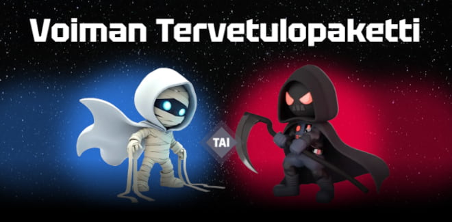 Lunasta SlotsVader bonus ensitalletuksella.