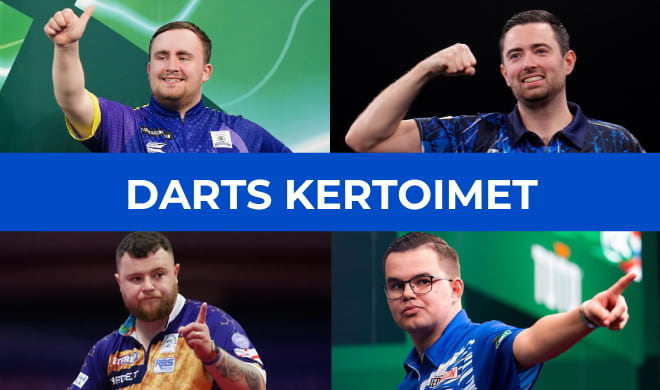 Darts kertoimet voittajille.
