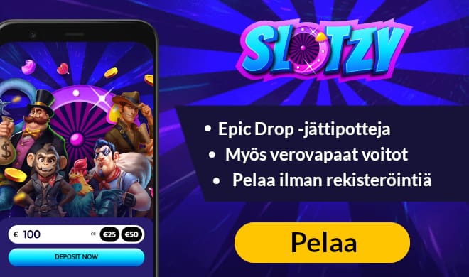 Lue Slotzy Casino arvostelu ja pelaa ilman rekisteröintiä.