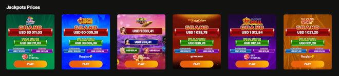 Testaa ZuluSpinsCasino pelit, kuten monet jackpotit.