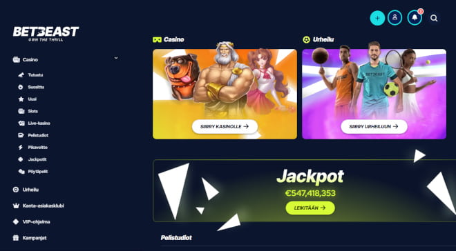 Hanki omia BetBeast Casino kokemuksia.