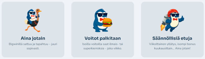 BigWin palkitsee pelaajia joka viikko.