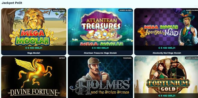 Testaa JackBurstCasino pelit.