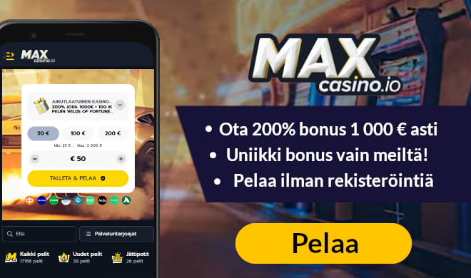 Lue Max Casino arvostelu ja nappaa uniikki etu.