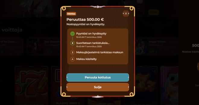 Rodeo Slot kotiutus vaatii lisätarkistuksia.
