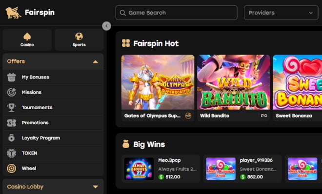 Hanki omia Fairspin Casino kokemuksia.