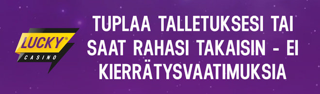 LuckyCasinon 25 euron riskitön talletus.