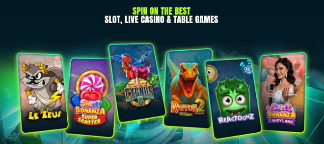 Testaa monipuoliset Spinara kasino pelit.