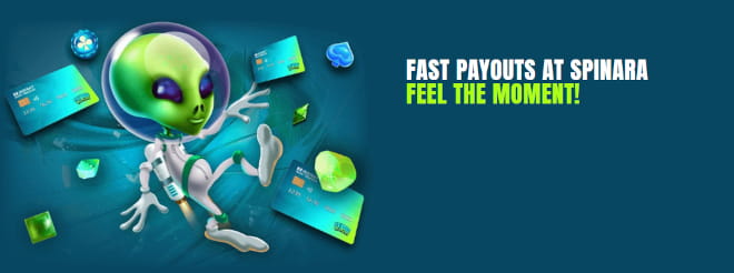 SpinaraCasino talletus ja kotiutus onnistuvat pikana.