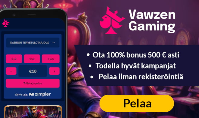 Lue Vawzen Gaming Casino arvostelu ja ota bonus.