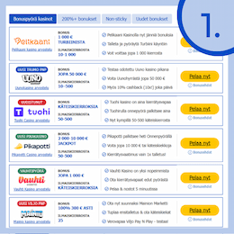 Siirry valitsemallesi kasinolle.