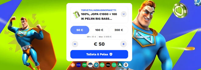 CampeonBet.eekasino talletus onnistuu pikana.