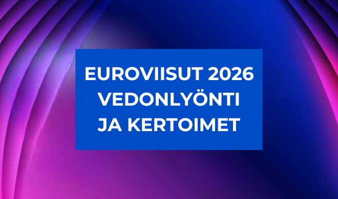 Euroviisut vedonlyönti ja kertoimet 2026.