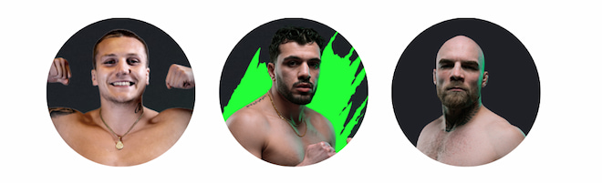 Kolehmainen, Muhis ja Holubiev.