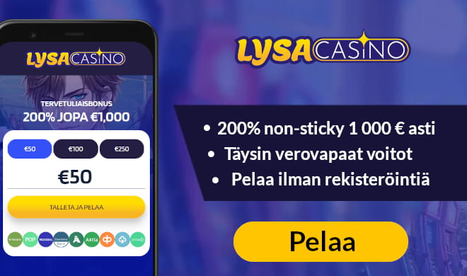 Lue Lysa Casino arvostelu ja nappaa bonus.