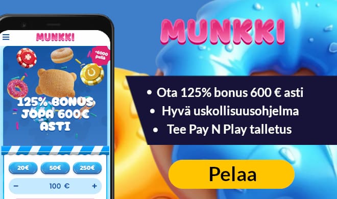 Lue Munkki kasino arvostelu ja nappaa tervetuloetu.