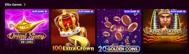 Testaa SlotHeart pelit, kuten Elite Games.