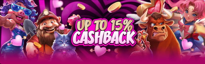 SlotHeart Casino bonus koostuu cashbackista.