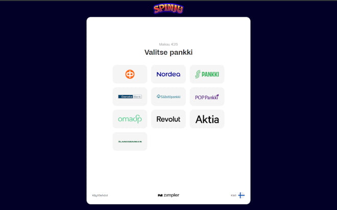Hanki Spinju kokemuksia tekemällä pikatalletus.
