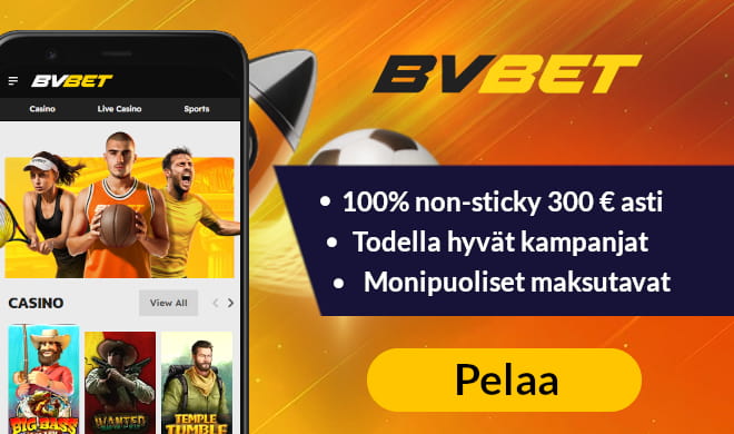 Lue BVBet Casino arvostelu ja ota bonus.
