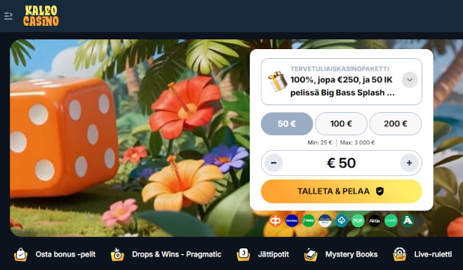 Hanki omia Kaleo Casino kokemuksia ilman rekisteröintiä.
