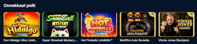 Testaa runsaat Kudos Bet pelit.