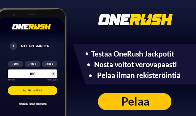 Lue One Rush Casino arvostelu ja pelaa ilman rekisteröintiä.