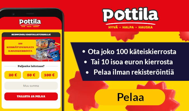 Lue Pottila Casino arvostelu ja pelaa verovapaasti.