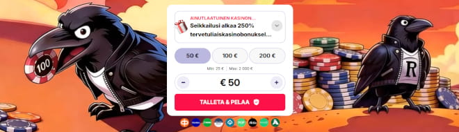 Hanki ReelRaven kokemuksia pikatalletuksella.