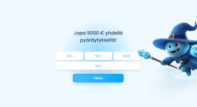 TaikaSpinni Casino kotiutus ja talletus onnistuu pikana.