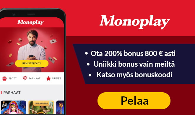 Lue Monoplay Casino arvostelu ja ota bonus.