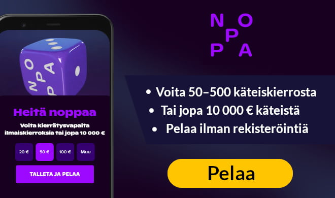 Lue Noppa kasino arvostelu ja heitä noppaa.