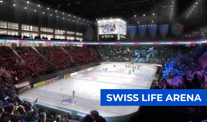 Jääkiekon MM kisat 2026 pelataan pääosin Swiss Life Arenalla.