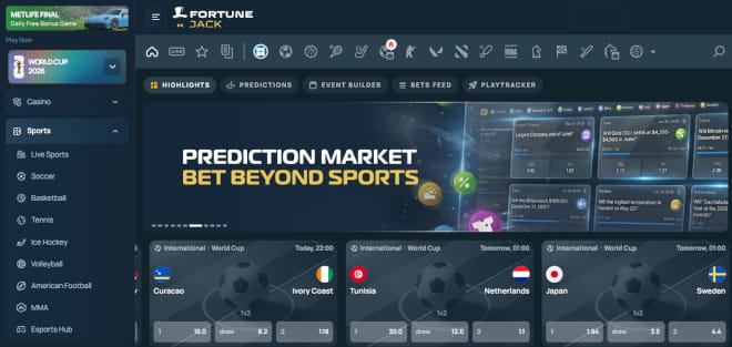 FortuneJack vedonlyönti tarjoaa omat bonukset ja tarjoukset.