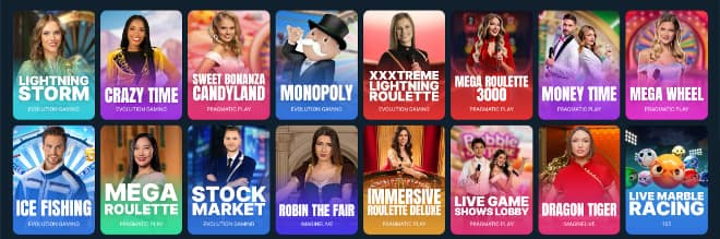 Testaa monipuoliset FortuneJackCasino pelit.
