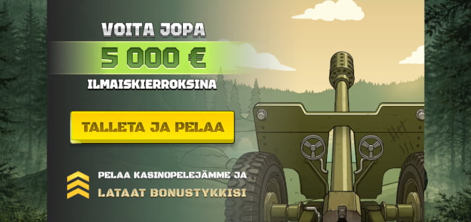 Lunasta Kasarmi Casino bonus heti ensitalletuksella.