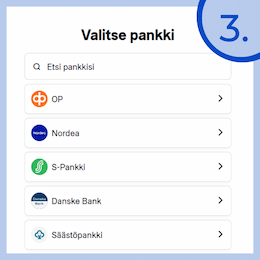 Vahvista siirto nettipankissa.