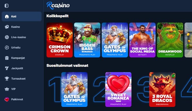 Hanki omia RCasino kokemuksia ilman rekisteröitymistä.