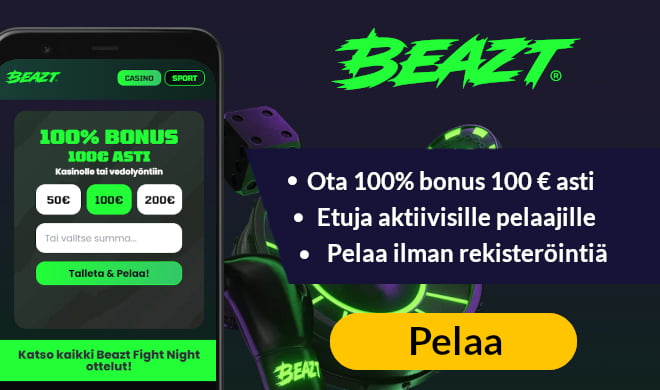 Lue Beazt Casino arvostelu ja ota ensitalletusbonus.