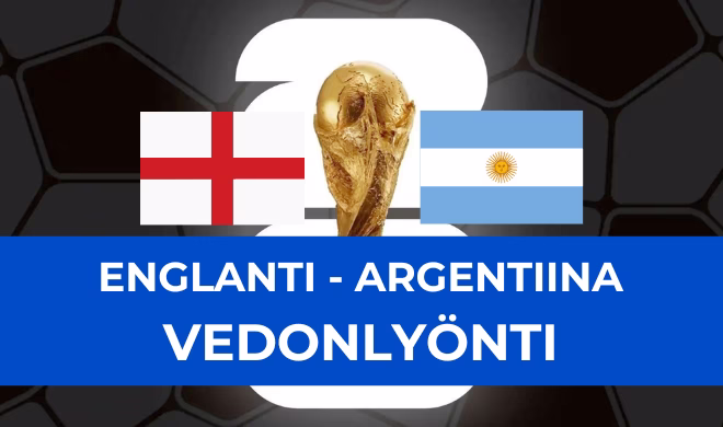 Englanti - Argentiina vedonlyönti.